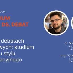 [Zespół ds. debat PTR] Zaproszenie na seminarium z referatem dr. Marcina Będkowskiego i Kingi J. Rogowskiej