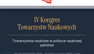 [Zaproszenie] IV Kongres Towarzystw Naukowych w Lublinie