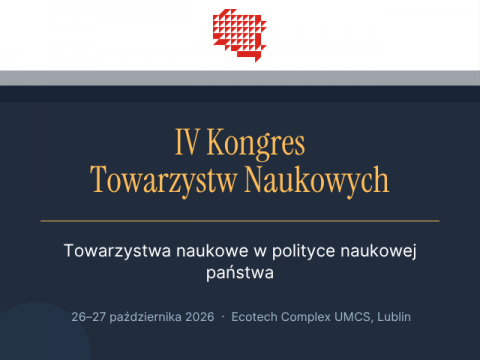 [Zaproszenie] IV Kongres Towarzystw Naukowych w Lublinie